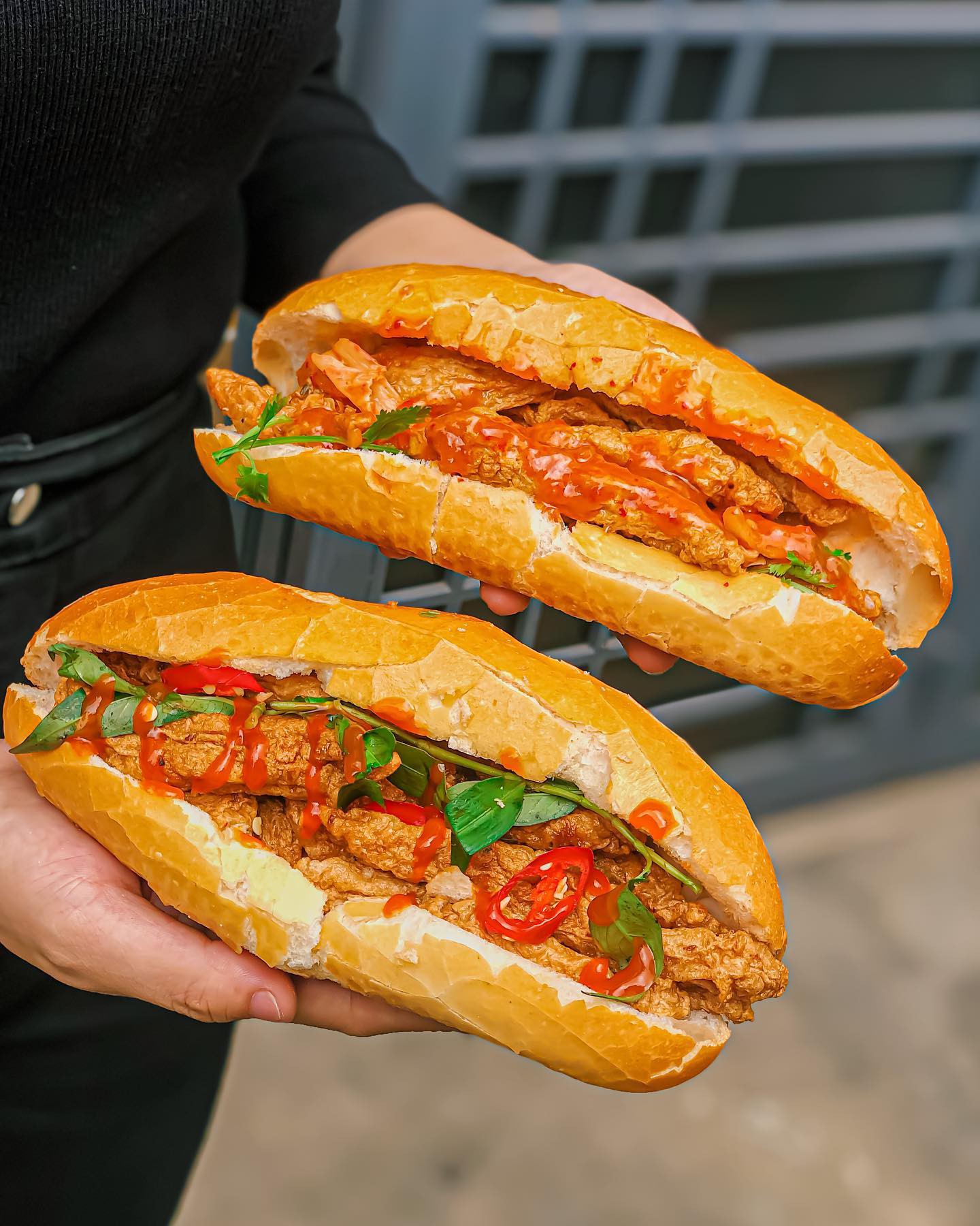 Banh Mi Cha Ca - A dense loaf of bread with fragrant fish cake filling