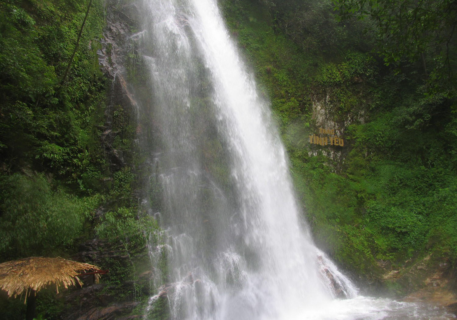 Romantic Love Waterfall